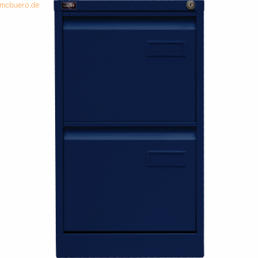 Bisley Hängeregistraturschrank Light 2 Schübe 1-bahnig oxfordblau