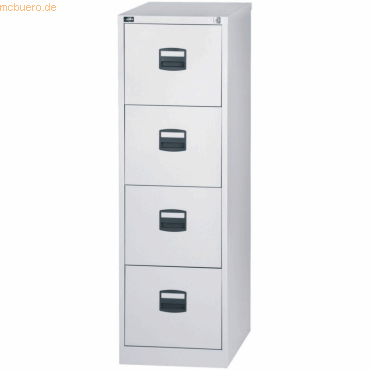 Bisley Light Hängeregistraturschrank Light 4 Schübe 1-bahnig lichtgrau