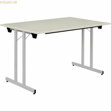 0796376577788 - Klapptisch BxHXT 1400x740x700mm 19mm grau aluminium