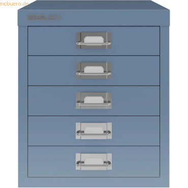 Bisley Schubladenschrank Basis A4 5 Schübe Bisley Blau