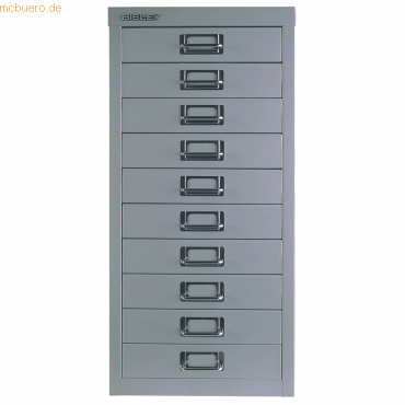 Bisley Schubladenschrank Basis A4 10 Schübe silber