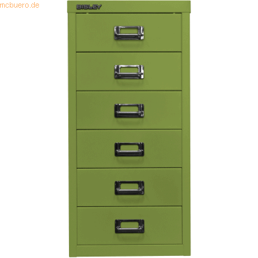 Bisley Schubladenschrank MultiDrawer 29er Serie A4 6 Schübe grün