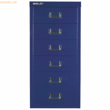 5020073705805 - Schubladenschrank MultiDrawer? 29er Serie L296839 Stahl 6 Schubladen (Vollauszug) A4 279 x 59 x 38 cm blau 5020073705805 B