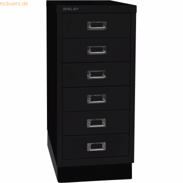 Bisley Schubladenschrank MultiDrawer 29er Serie Sockel A4 6 Schubladen