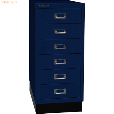 Bisley Schubladenschrank MultiDrawer 29er Serie Sockel A4 6 Schubladen