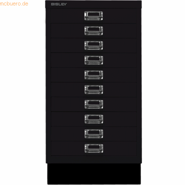 5020073737516 - BISLEY MultiDrawer™ 29er Serie mit Sockel DIN A3 10 Schubladen schwarz