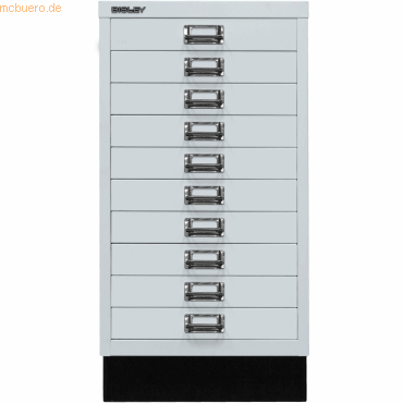 5020073765953 - BISLEY MultiDrawer™ 29er Serie mit Sockel DIN A3 10 Schubladen lichtgrau