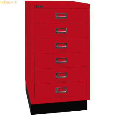 Bisley Schubladenschrank MultiDrawer 29er Serie Sockel A3 6 Schubladen