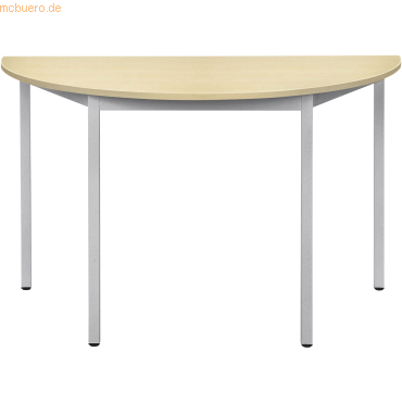 0796376575920 - Mehrzwecktisch halbrund Durchmesser x H 1400x740mmmm 19mm ahorn 0796376575920 - Mehrzwecktisch halbrund Durchmesser x H 1400x740mmmm 19mm ahorn