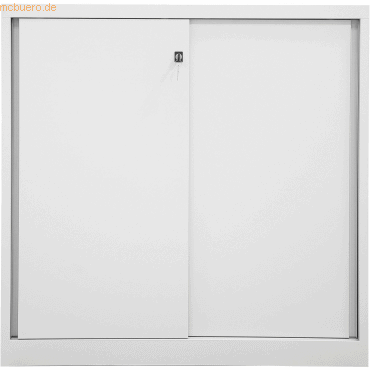 0796376586384 - BISLEY Schiebetürenschrank ECO SD12112S645 lichtgrau 2 Fachböden 1200 x 430 x 1181 cm 0796376586384 - BISLEY Schiebetürenschrank ECO SD12112S645 lichtgrau 2 Fachböden 1200 x 430 x 1181 cm