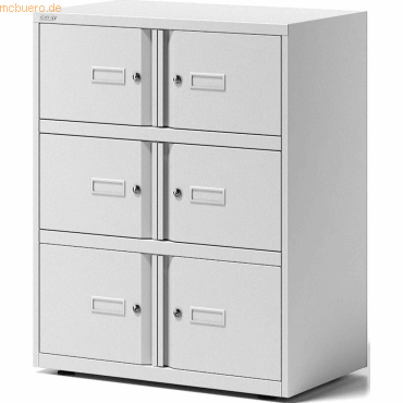 Bisley Schrank Office Lodge Essentials 6 Türen BxTxH 80x47x101,5cm ver