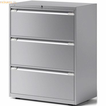 Bisley Schubladenschrank Essentials 3 Schubladen silber