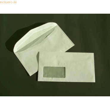 4052305557495 - Kuvertierhüllen 125x229mm 75g qm gummiert Fenster VE=1000 Stück