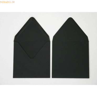 4052305744147 - Briefumschläge 120x120mm 120g qm gummiert VE=100 Stück schwarz