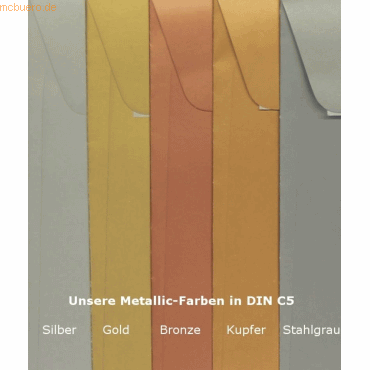 4052305564462 - Briefumschläge C5 130g qm haftklebend VE=100 Stück silber