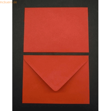 4052305568125 - Briefumschläge C6 100g qm gummiert VE=100 Stück rot