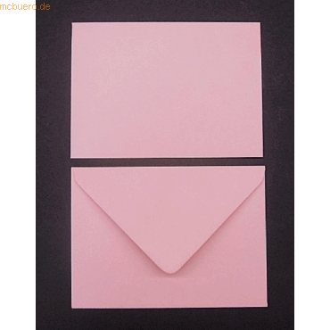 4052305569221 - Briefumschläge 133x184mm 100g qm gummiert VE=100 Stück rosa