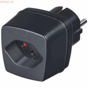 5 x Brennenstuhl Reisestecker-Adapter CH/Schutzkontakt schwarz