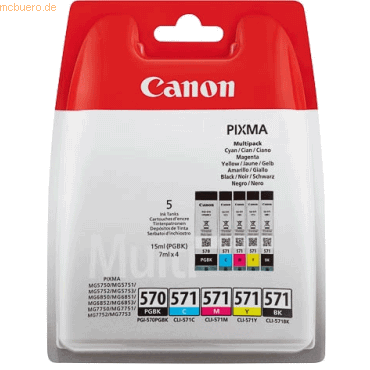 Canon Tintenpatrone Canon PGI-570/CLI-571 Multipack BK/C/M/Y