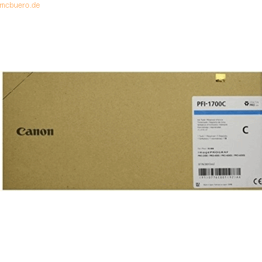 Canon Tintenpatrone Canon PFI-1700C cyan