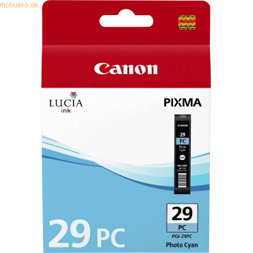 Canon Tintenpatrone Canon PGI-29 Photo cyan 36ml