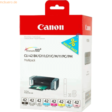Canon Tinte Original Canon 6384B010 schwarz, grau, lightgrau, cyan, ph
