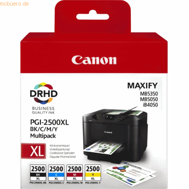 Canon Tintenpatrone Canon PGI-2500XL Multipack BK/C/M/Y