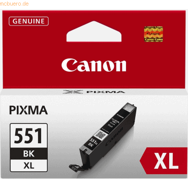 Canon Tintenpatrone Canon CLI-551BK XL schwarz