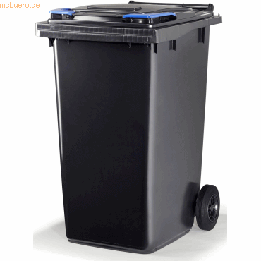 3462159000725 - Abfall-Container 240l 2 Räder grau blauer Deckel