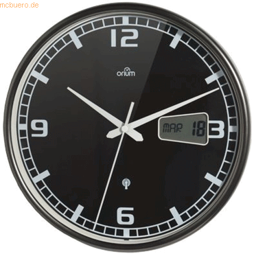 3661474110762 - Funk-Wanduhr 27 cm 11076 Silber