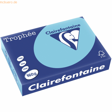 3329680110500 - Kopierpapier Trophee 1105C blau pastell A4 160g  3329680110500 250 Stück