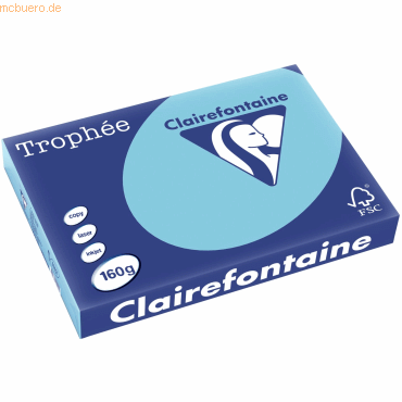 3329680111200 - Kopierpapier Trophee 1112C blau pastell A3 160g  3329680111200 250 Blatt