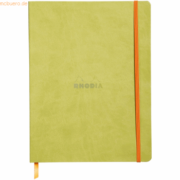 2 x Rhodia Notizbuch Flex 19x25cm liniert 90g/qm 80 Blatt anisgrün