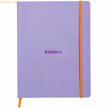 Rhodia Notizbuch Flex 19x25cm liniert 90g/qm 80 Blatt iris