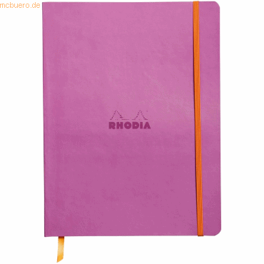 Rhodia Notizbuch Flex 19x25cm liniert 90g/qm 80 Blatt flieder