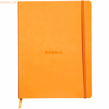 Rhodia Notizbuch Flex 19x25cm liniert 90g/qm 80 Blatt orange