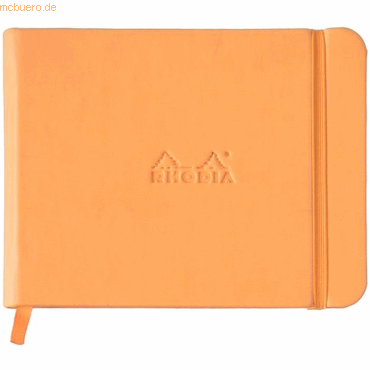 2 x Rhodia Notizbuch Webnotebook 14x11cm 96 Blatt 90g blanko orange