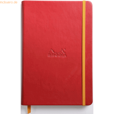 2 x Rhodia Notizbuch Rhodiarama A5 14,8x21cm 96 Blatt 90g liniert mohn