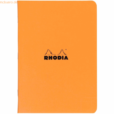 10 x Rhodia Notizheft A4 48 Blatt 80g liniert orange