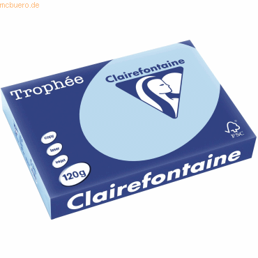 3329680121308 - Kopierpapier Trophee 1213C eisblau pastell A4 120g  3329680121308 250 Blatt