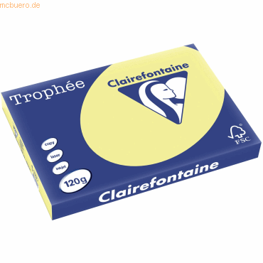 3329680130706 - 5 x Kopierpapier Trophee A3 120g qm VE=250 Blatt narzis