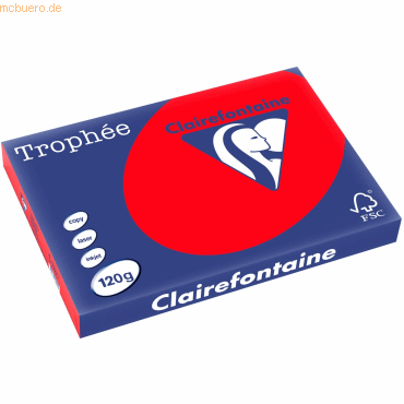 3329680132700 - 5 x Kopierpapier Trophee A3 120g qm VE=250 Blatt korall