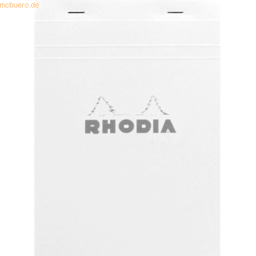 Rhodia Notizblock White Nr. 16 A5 kariert 80 Blatt weiß