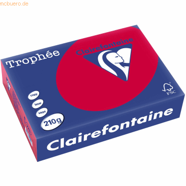 3329680221107 - 4 x Kopierpapier Trophee A4 210g qm VE=250 Blatt kirsch 3329680221107 - 4 x Kopierpapier Trophee A4 210g qm VE=250 Blatt kirsch