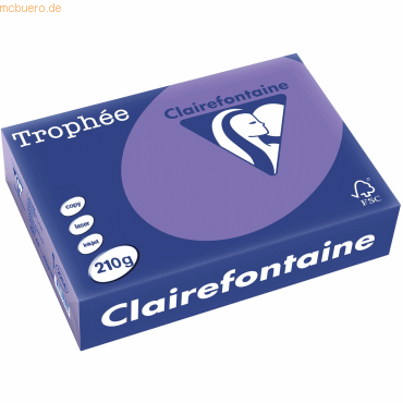 3329680221404 - 4 x Kopierpapier Trophee A4 210g qm VE=250 Blatt lila 3329680221404 - 4 x Kopierpapier Trophee A4 210g qm VE=250 Blatt lila