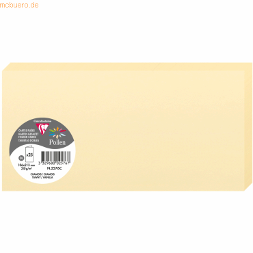 3329680025767 - Faltkarte Pollen 2576C 210g chamois Papier FSC 3329680025767 25 Stück