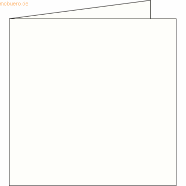 3329680281705 - Doppelkarte Pollen 135x135mm 210g VE=25 Stück elfenbein