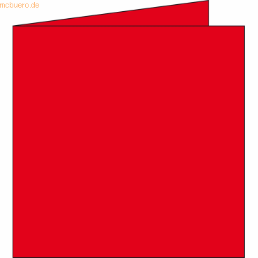 3329680282504 - Doppelkarte Pollen 135x135mm 210g VE=25 Stück kirschrot