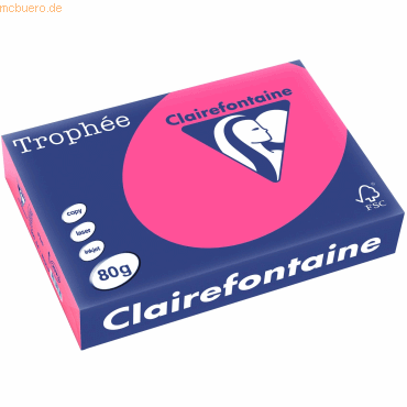 3329680297300 - Kopierpapier Trophee 2973C pink neon A4 80g  3329680297300 500 Blatt