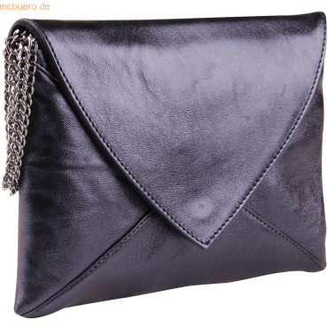 3329684000296 - 2 x Handtasche Clutch Esmeralda Leder 20x14cm oil